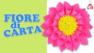 DIY fiore di carta facili e originali  Fai da Te Creazioni [upl. by Ailadgim]