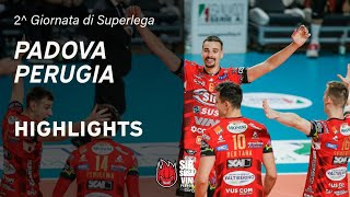 Sonepar Padova vs Sir Susa Vim Perugia  VBW  SuperLega  Match Highlights [upl. by Eneryc]