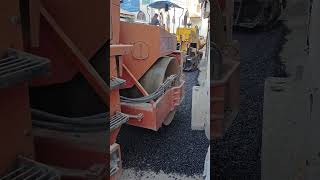 ROAD CONSTRUCTION PROCESS🚧🚜roadconstruction roadconstructionmachinery shortsfeed youtubeshorts [upl. by Veats]