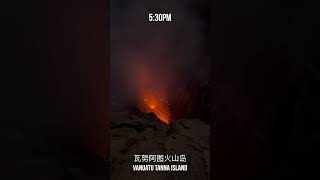 FacetoFace with a Volcano Eruption in Vanuatu Tanna Island [upl. by Grayce]