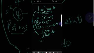 Integral de la racine carré dune quadratique challengingmathproblems maths mathema [upl. by Willing220]