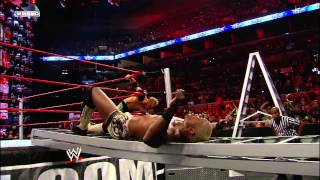 Christian vs Shelton Benjamin  ECW Championship Ladder Match WWE TLC 2009 [upl. by Squires]