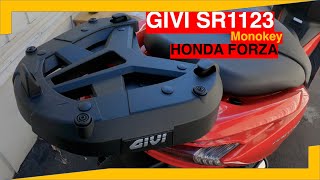 GIVI SR1123 GIVI Monokey Top Rack for Honda Forza 300 [upl. by Idarb864]