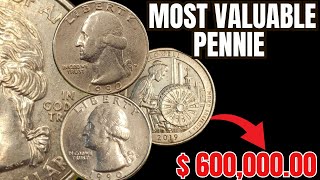 quotTop 5 Most Valuable Pennies US Worth Millions You Have These [upl. by Ennayrb559]