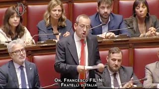 FILINI quotVERGOGNATEVI LOPPOSIZIONE CHIEDE ALLUE DI SANZIONARE I CITTADINI ITALIANIquot [upl. by Htebaras]