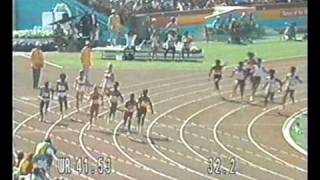 1984 Olympics 4x100m relay Final  Women [upl. by Anavi]