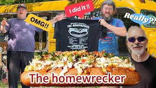 The Homewrecker Hotdog Challenge A Giant Culinary Experience [upl. by Alliw]