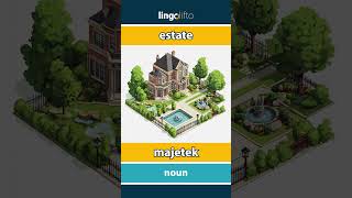 🇬🇧🇨🇿 estate  majetek  vocabulary builder  learn English  učme se anglicky [upl. by Dinnage]