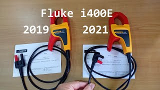 Fluke i400E AC Clamp Accessory New 2021 Update Compared with 2019 Unit [upl. by Lacee]