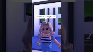 When Youngest Sibling tries to RUN AWAY🤣😏 adoptme roblox robloxshorts [upl. by Dionis]