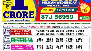 Lottery Sambad Today Result 08 pm 13 November 2024 [upl. by Epifano]