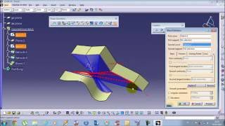 Catia imagine and shape Tutorial Blend Revolve Extruded 17 [upl. by Rupert]