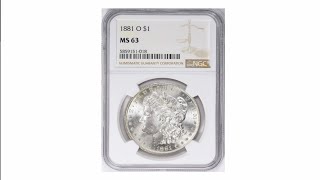 1881 O Morgan Silver Dollar Morgan Silver Dollar [upl. by Qooraf]