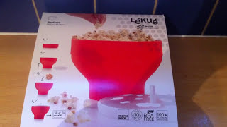 Lékué Popcorn Maker Review EASY TO USE silicone microwaveable [upl. by Matilda]