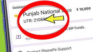 PhonePe  What is UTR Number Kya hota hai [upl. by Stagg]