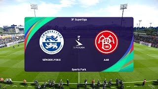 SønderjyskE vs Aalborg BK 15092023 NordicBet Liga  Danish 1st Division  PES 2021 [upl. by Wiskind903]