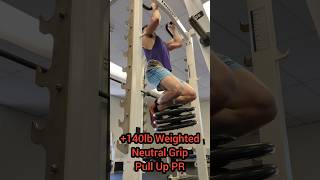 140lb Weighted Neutral Grip Pull Up 80 BW [upl. by Annirak705]