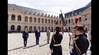 Kryeministri Rama pritet me ceremoni zyrtare në Francë [upl. by Ahsila]