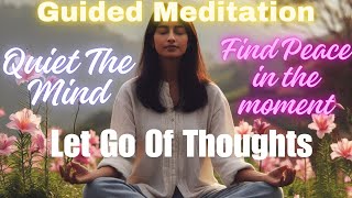 Guided Meditation Find Peace in the Present Letting Go of Constant Thoughts for Calm and Clarity [upl. by Toll]