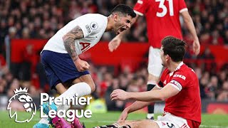 Harry Maguire own goal gives Spurs equalizer v Manchester United  Premier League  NBC Sports [upl. by Eremaj]