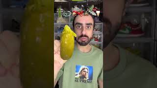 Food ASMR Eating a Sour Pickle 🥒 [upl. by Gninnahc]