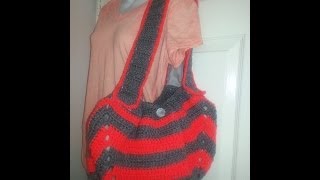 Como hacer un bolso de un cuadrado a crochet [upl. by Monteith]