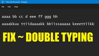 Cara Mengatasi Keyboard Double Typing Ketik Huruf Ganda di Windows [upl. by Nad]
