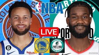 LIVE GOLDEN STATE WARRIORS vs PORTLAND TRAIL BLAZERS  NBA  PLAY BY PLAY  SCOREBOARD [upl. by Anjali]