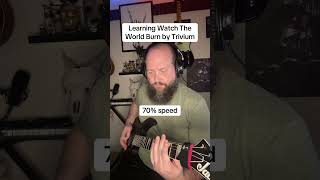 Learning Watch The World Burn by Trivium 70 speed guitar cover guitarcover trivium metal [upl. by Bohaty518]