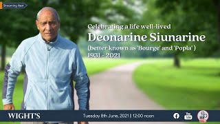 The funeral service of Deonarine Siunarine [upl. by Nylecsoj]