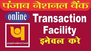 Hindi Online Enable Transaction Facility in Punjab National Bank [upl. by Silberman376]