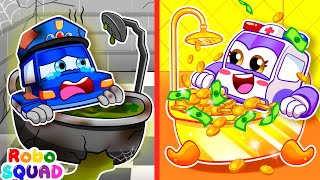 Bubble Bath Song 🛁🧼 Dont Feel Jealous  Mermaid Lost Tail  RoboSquad Nursery Rhymes amp Kids Songs [upl. by Josefina]