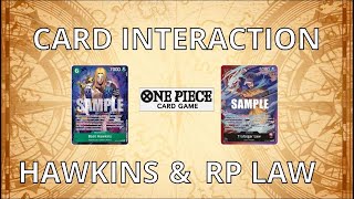 One Piece TCG Red Purple Law and Basil Hawkins card interaction [upl. by Adlei615]