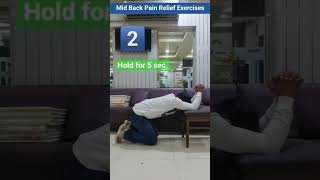 Mid Back Stretches And Exercises for Pain Relief  How to Fix Sore And Stiff Mid Back  पीठ का दर्द [upl. by Koblas]