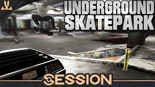 SESSION  LowLife Parking Garage Skatepark Custom Map [upl. by Ecirehc109]