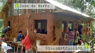 Bioconstrucción casa de barro [upl. by Rosabella]