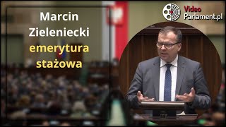 Marcin Zieleniecki  emerytura stażowa [upl. by Eidnahs688]