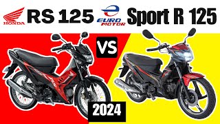 Honda RS 125 vs Euro Motor Sport R 125  Side by Side Comparison  Specs amp Price  2024 Philippines [upl. by Jesse]