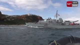 SA Navy Entering Knysna 2014 [upl. by Retsevlis156]