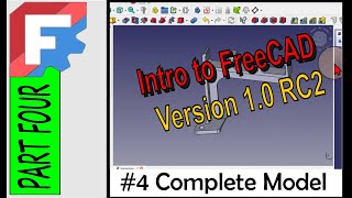 An Introduction to FreeCAD 10 Part 4 freecad cad design sketcher [upl. by Eenar]