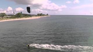 Pelzerhaken Kitesurfing GoPro4Phantom2 [upl. by Ecinev]