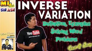 Inverse Variation Definition Examples Table of Values Graphs Solving Problems Made Easy [upl. by Einafpets363]