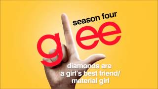 Diamonds Are a Girls Best Friend  Material Girl  Glee HD Full Studio [upl. by Oirasan]