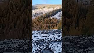 A bit of snow in the Mountains Kootenays BC [upl. by Jonme]