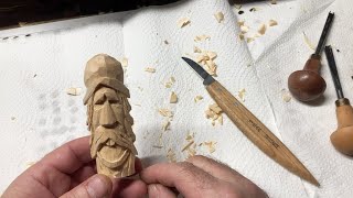 How to Carve a Simple Wood Spirit With A Knife [upl. by Modeerf]