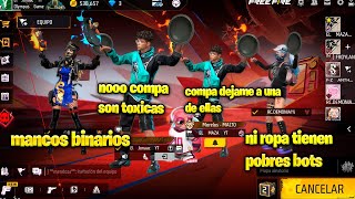 interezadas me insultan por ser botsito en FreeFire 😓 [upl. by Yessak]