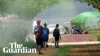 Hundreds suffer heat exhaustion at World Scout Jamboree in South Korea [upl. by Jillene]