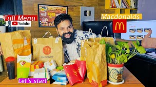 Eating Mac D Full Menu food fastfood tastee hungry [upl. by Eynobe]