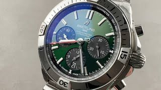 Breitling Chronomat B01 British Racing Green AB0134101L1A1 Breitling Watch Review [upl. by Herve]