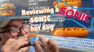 REVIEWING a SONIC HOT DOG in Pigeon Forge TN [upl. by Marcello]